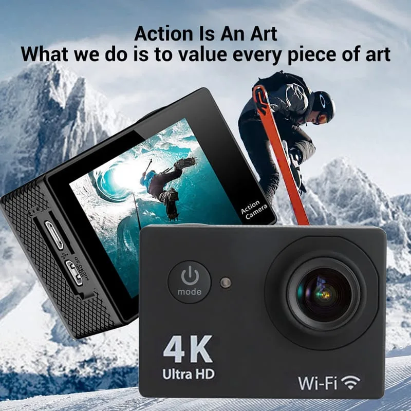 Camara Deportiva 4K Ultra HD - Wifi