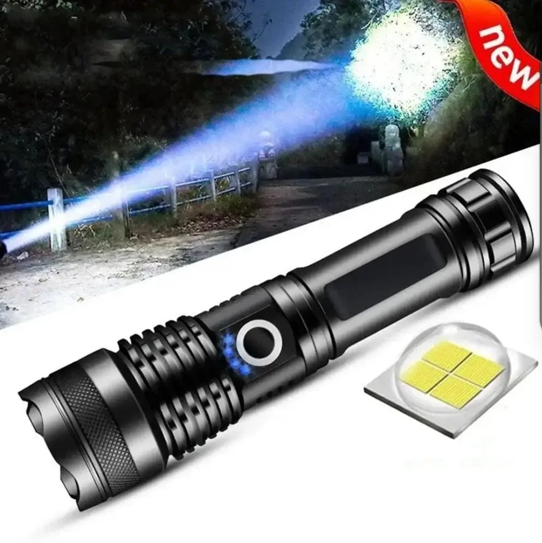 Linterna LED Tactica Recargable / Zoom Brillante